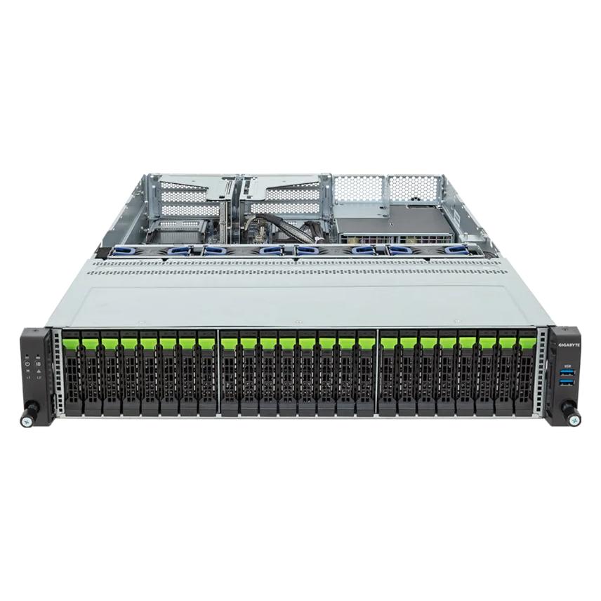Gigabyte Barebone R263-Z36-ACJ1 Rev. 3.x Rack Server 2U Single Sockel SP5 6NR263Z36DR000ACJ1 (6NR263Z36DR000ACJ1)