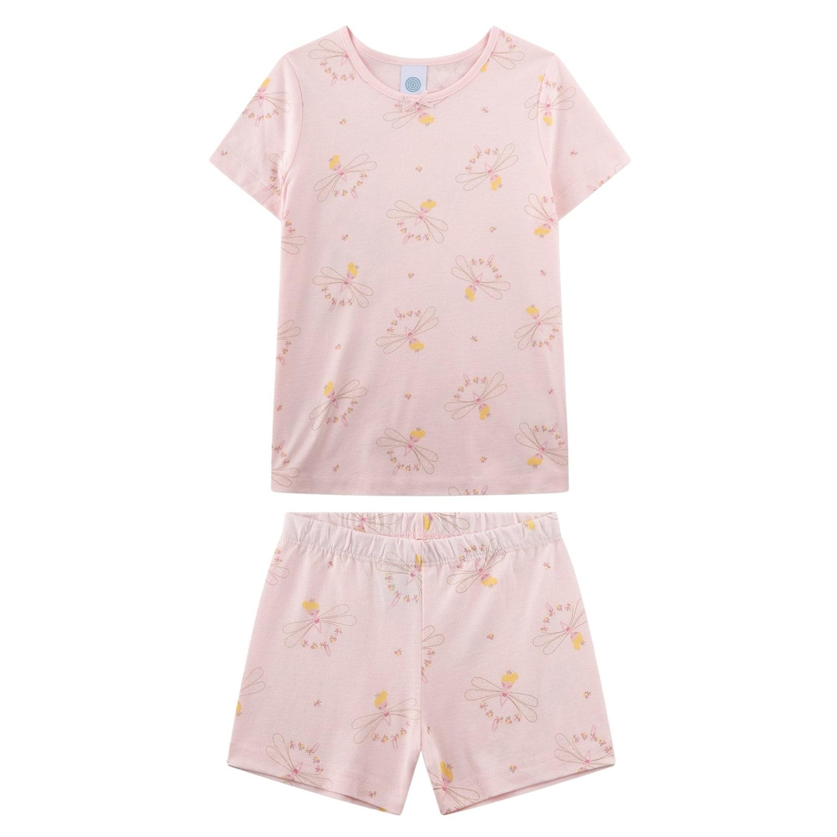 Schlafanzug Fee kurz Kids Mädchen Pyjama