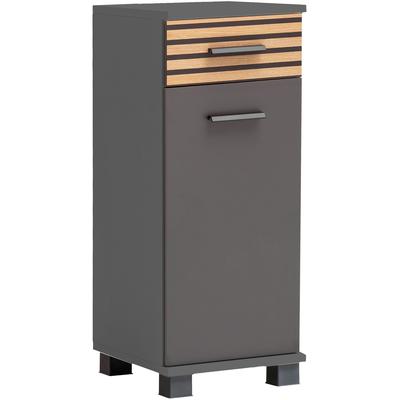 Unterschrank WELLTIME "Katta, Unterschrank, Made in Germany, B: 30 cm", schwarz (anthrazit, akustikprint), B:30,3cm H:75,3cm T:32,6cm, FSC-zertifizierter Holzwerkstoff, Schränke, Unterschrank, Solide Verarbeitung - Dieses Produkt ist in Deutschland...