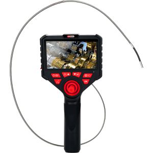 KS-Tools Endoskop-Kamera 550.7580, mit LED, 1m Kabel, IP67, Display 1920 x 1080, beweglicher Kopf Ø 3,9mm