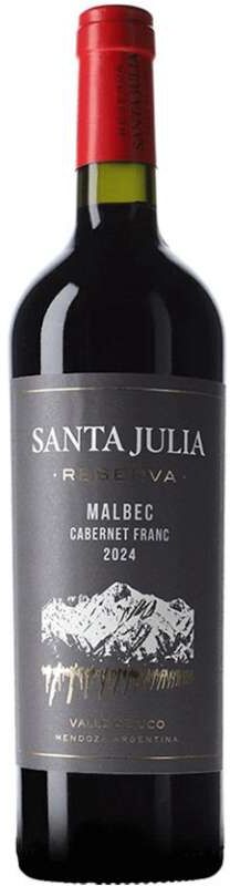 Santa Julia Reserva Malbec Cabernet Franc 2023 - Vino argentino con notas intensas y equilibradas