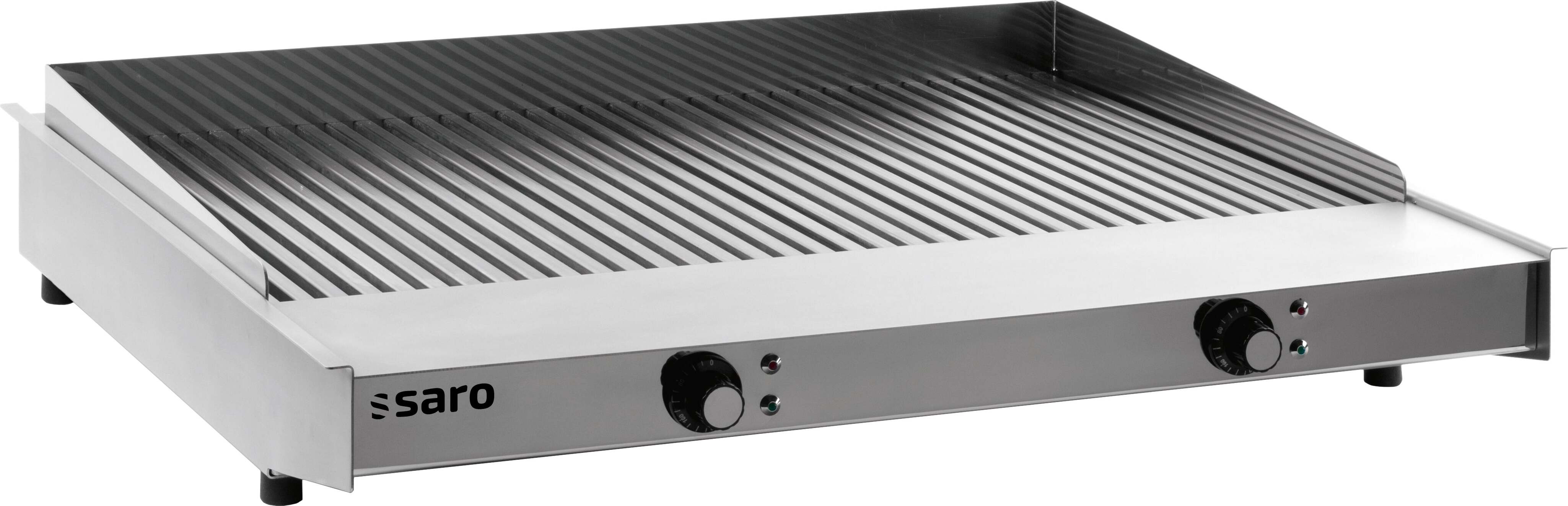 Saro WOW GRILL 800, Grau, Edelstahl, Edelstahl, Rechteckig, Drehregler, Rost, 2 Zone(n)