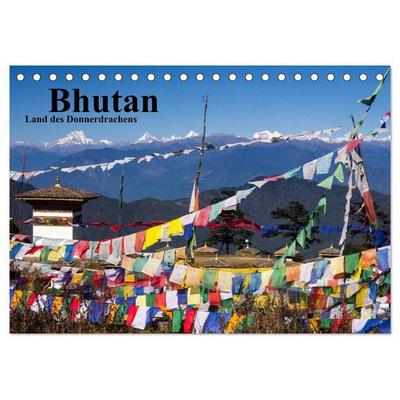 Bhutan 2027 - Land des Donnerdrachens (Tischkalender 2027 DIN A5 quer), CALVENDO Monatskalender