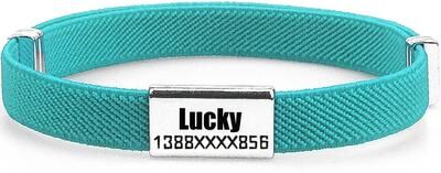 Inspired Finds Personalized Breakaway Cat Collar With Custom Name Tag Adjustable Safety Collar For Cats & Small Dogs lake Blue