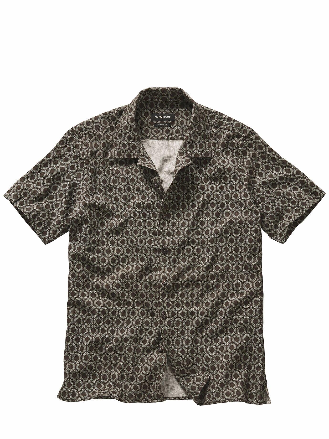 Mey & Edlich Herren Resort-Rhythmus-Hemd Beige 55 % Baumwolle, 45 % Leinen