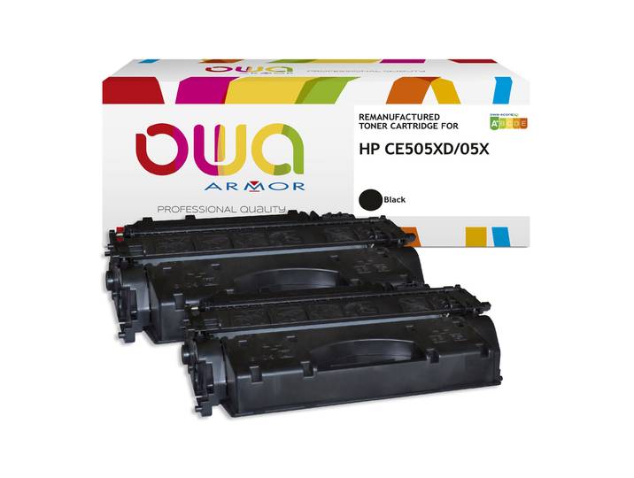 OWA Toner compatible HP 05X CE505XD - K35121OW - Pack de 2 - Noir