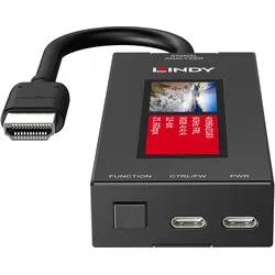 Lindy HDMI 8k60 Signal Analyzer, Videokabel, Schwarz