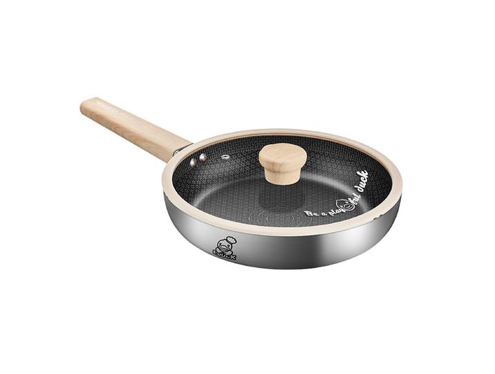 COOKER KING x B.DUCK Poêle à frire - Poêle en acier inoxydable 316 - Compatible induction et gaz - B.Duck 26 cm