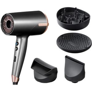 Remington Haartrockner One Dry & Style, D6077, Ionen-Haartrockner, 2000 Watt, grau