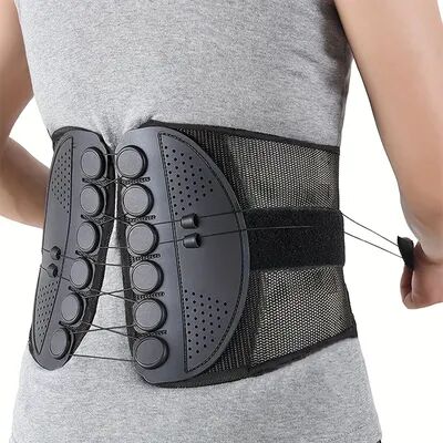 Youfap Market Breathable Mesh Adjustable Sports Waist Support Belt With Double Drawstring For Hiking, Camping, Fitness black xl