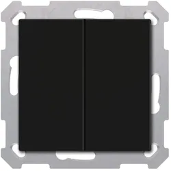 MDT RF-TAL55B206.01S KNX RF+ Taster Light 55 Basic 2-fach, TS, Secure, Schwarz matt, Neutral RFTAL55B20601S