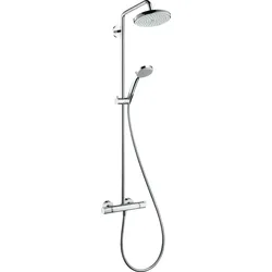 hansgrohe Croma Showerpipe 220 1-jet EcoSmart mit Thermostat, chrom, 27188000