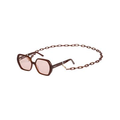 Sonnenbrille ROXY "Bio Acetate", Damen, braun (shiny root beer), Sonnenbrillen Sonnenbrille
