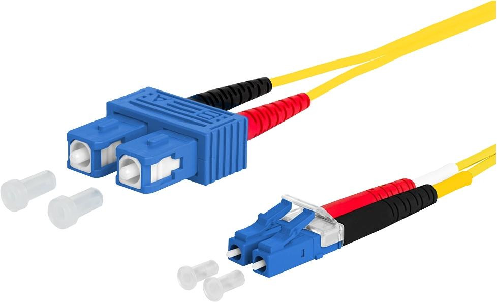 Metz Connect OS2 Glasvezelkabel 20 meter met 2x SC- en 2x LC-connector