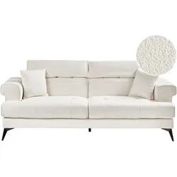 3-SITZER-SOFA Bouclé Weiß Skive