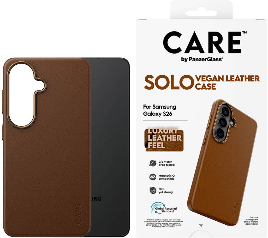 Samsung Galaxy S26 CARE by PanzerGlass SOLO Cover - Brun