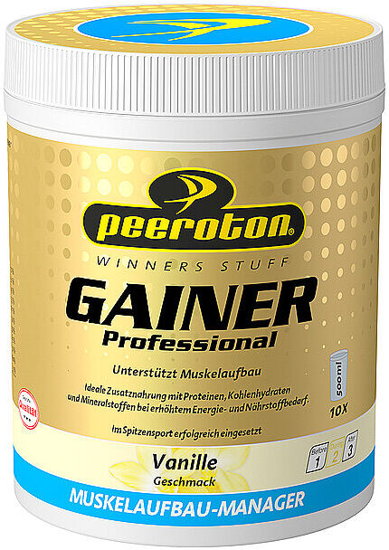 PEEROTON GAINER Professional myprotein Shake Vanille 600g bunt B