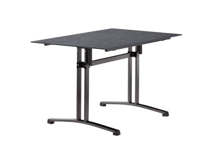 Sieger Klapptisch 120x80cm Stahl/Polytec Dunkelgrau