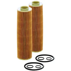 2x Ölfilter MANN-FILTER HU 514 y für Mercedes-Benz C