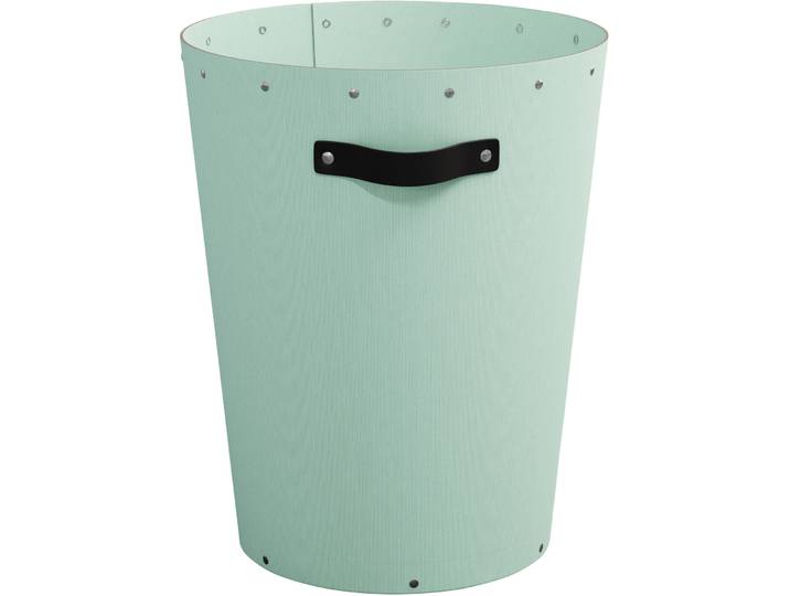 Papierkorb Bigso Box mint Papier/Leder