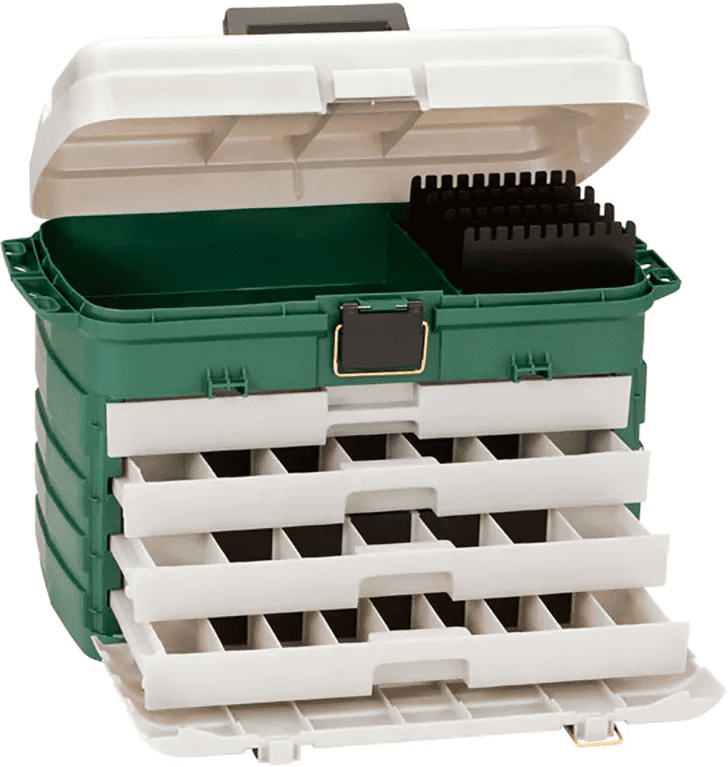 Plano Betesbox 4 Drawer Box Green/Silver