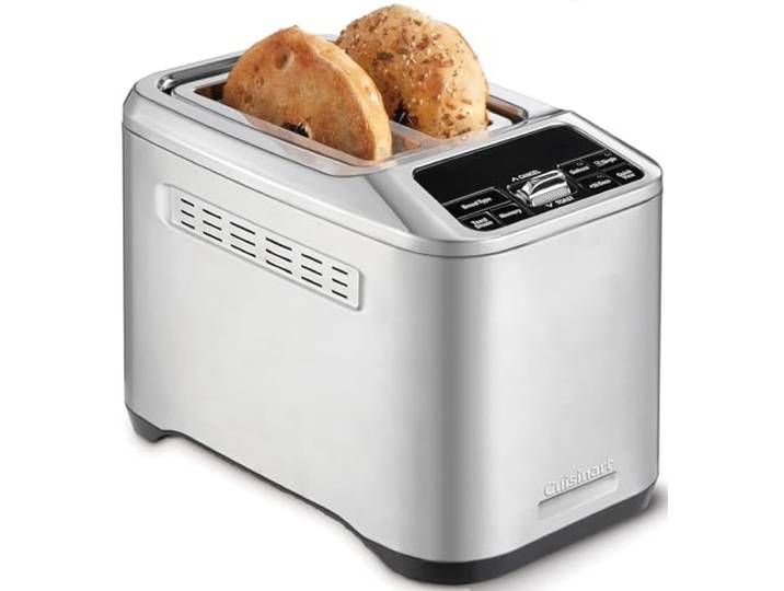 Cuisinart Smart Elite 2-Scheiben-Toaster Extra lange Schlitze für handwerkliches Brot Speichern Sie Ihre Toast-Präferenzen High-Lift QuickView Bagel, Einzelscheiben- und Auftaufunktionen +30