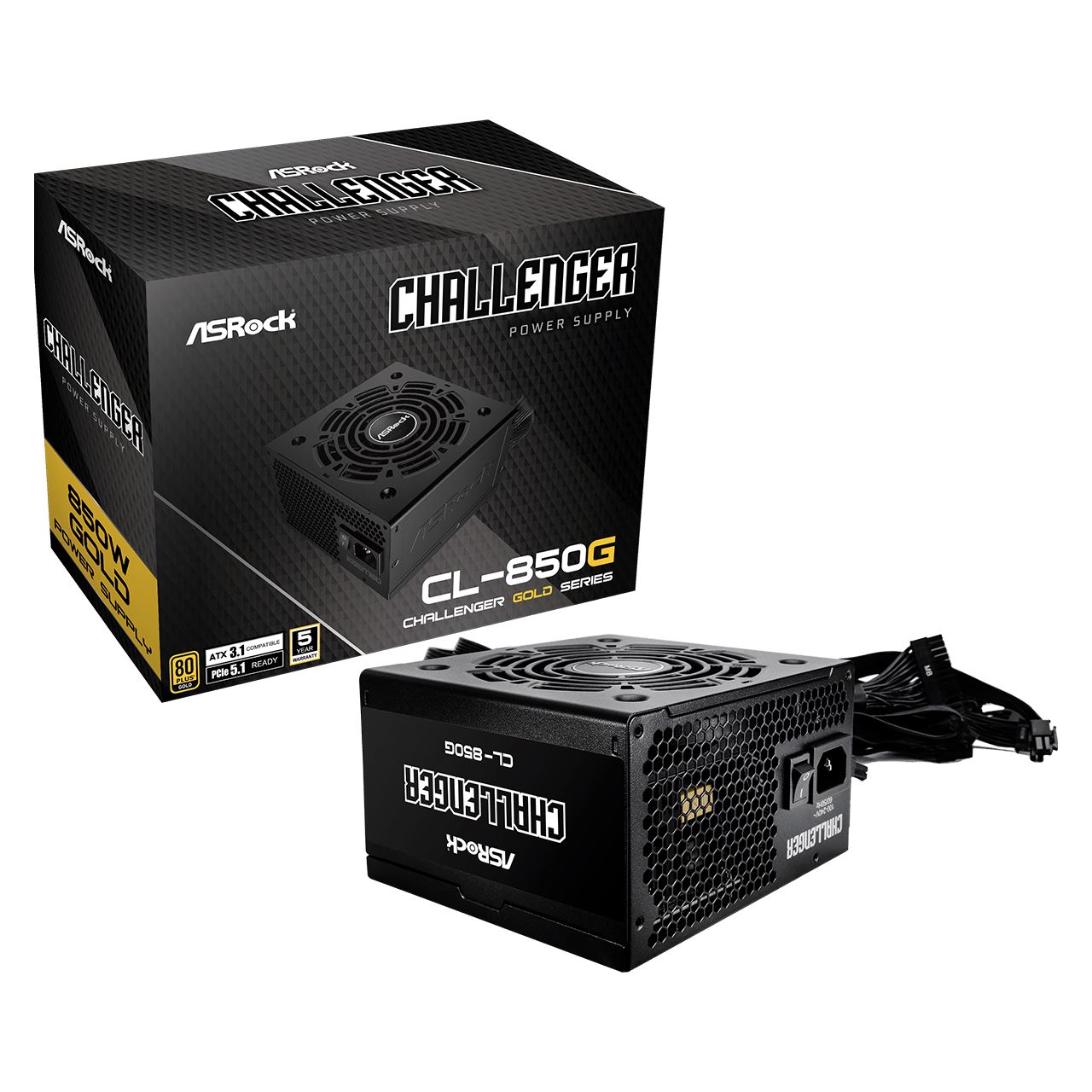 850 Watt ASRock CL-850G Non-Modular 80+ Gold