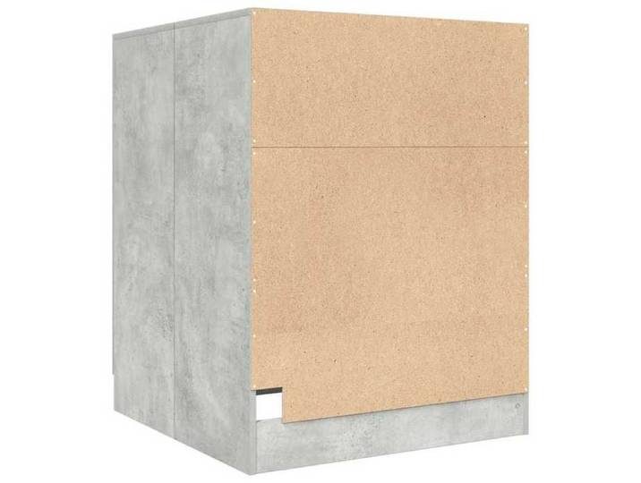 Elégant Meuble WC/machine à laver Gris béton - Meuble pour machine à laver Gris béton 70 5x71 5x91 5cm PRO2467170628214