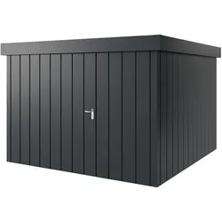 Hörmann Metall-Gerätehaus "Juno" mit Flachdach, JFD14 - Modern, 310 x 310 cm (B x T),anthrazit,