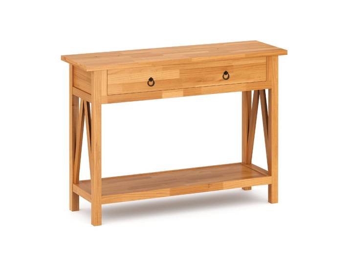 Konsolentisch Holz CEDAR 107 x 76 cm natur