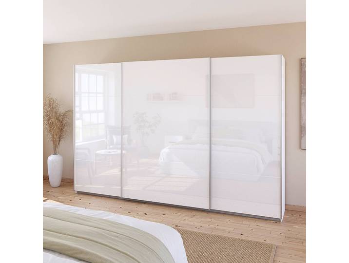 Armoire - Uni 315cm Blanc/Blanc brillant/Blanc alpin