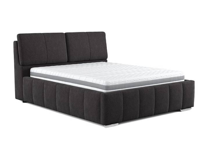 Kastenbett PACO 180x200cm stoff schwarz