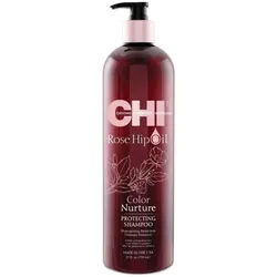CHI, Shampoo, Rose Hip Protecting Shampoo 739ml (Flüssiges Shampoo, 739 ml)