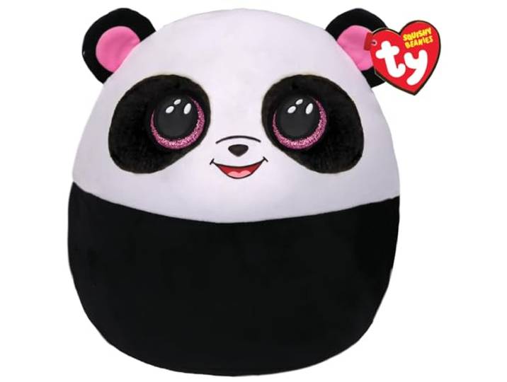 Ty Squish a Boos 39292 Pluche kussen voor kinderen Bamboo van Panda 20 cm Ty