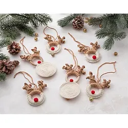 buttinette Bastel-Set "Makramee Rentiere"