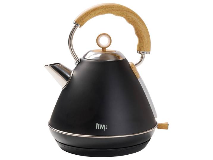 Homeware Profession. Wasserkocher, Schwarz, Metall, Kunststoff, 1.7 l, 22.5x29.7x25 cm, RoHS, Lfgb, CE, automatische Abschaltung, Trockengehschutz, 360°-Sockel, abgedecktes Heizelement, herausnehmbarer Filter, Beleuchtung, Kochgeschirr, Küchengeräte, Wasserkocher