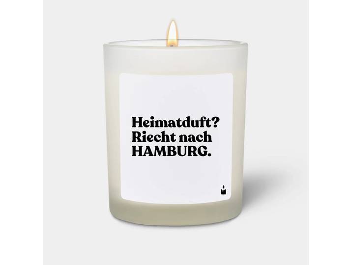 Duftkerze Weiss Flowery Heimatduft? Riecht nach Hamburg.
