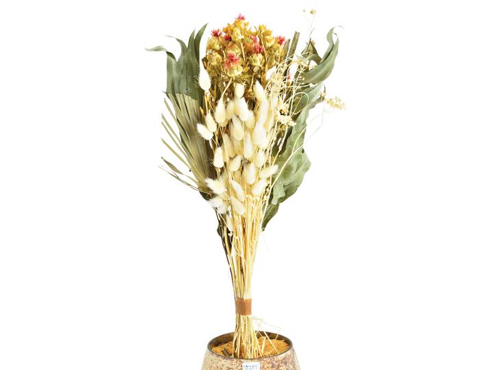 Trockenblumenstrauss aus Naturmaterial, bunt, 55 cm