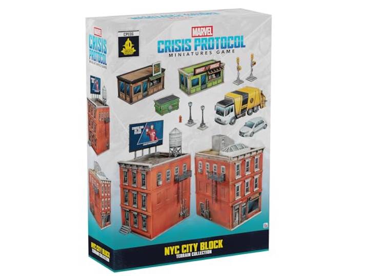 Asmodee, Marvel: Crisis Protocol – NYC City Block, Terrain Pack, Tabletop
