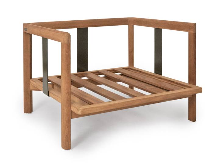 Weishäupl New Hampton Sessel Teak-Gestell mit pulverbeschichteten