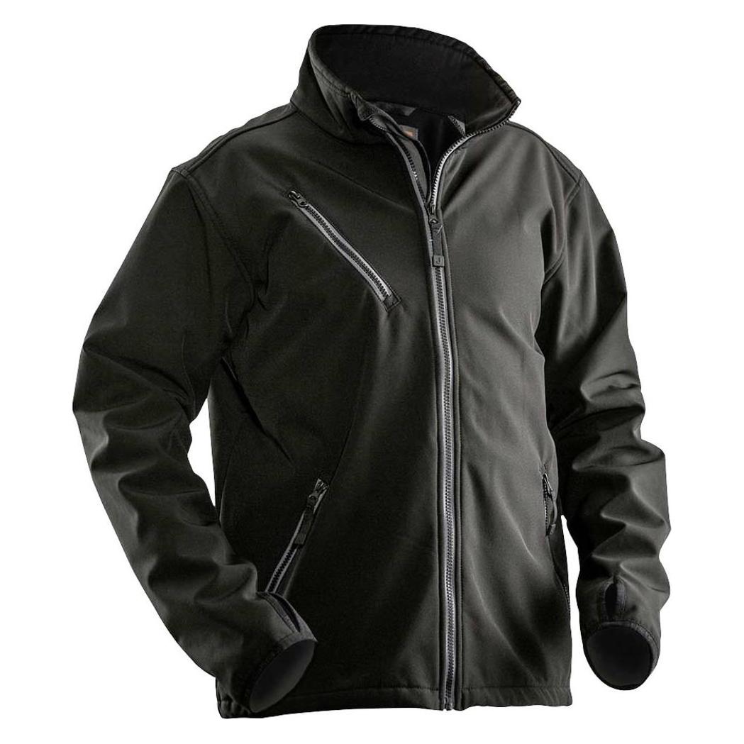 Jobman Leichte Softshell-Jacke, verschiedene Farben und Grössen (XXL) (J1201-schwarz-XXL)