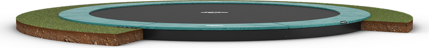BERG Sport flatground Trampolin rund Champion grün 430 cm 14+