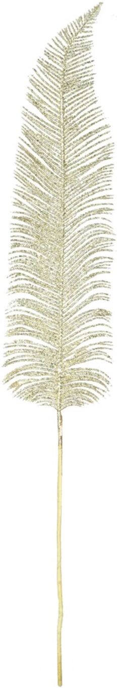 Decofinder Feder, Silberglitter