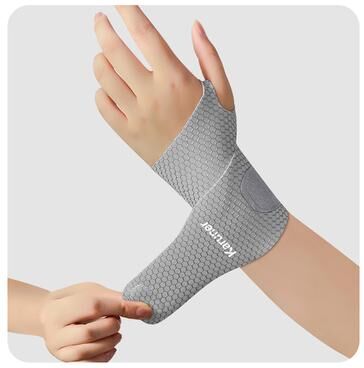 Healfit Counter Wrist Guard For Sports, Thin Anti Sprain Support, Men And Women, Badminton, Basketball, Fitness Pressure Wristband grey