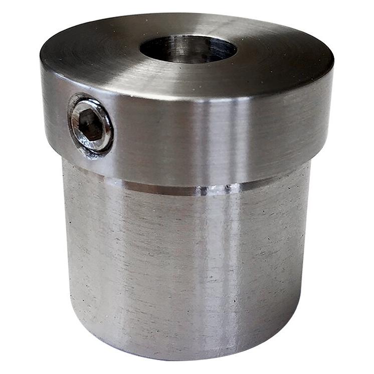 OK-Line Endkappe flach für Rohr ø 42,4x2mm höhenverstellbar (Edelstahl A2) (10245542A2)