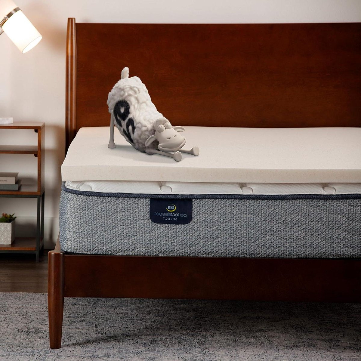Matras Topper van Traagschuim met Koper - Twin - Koper