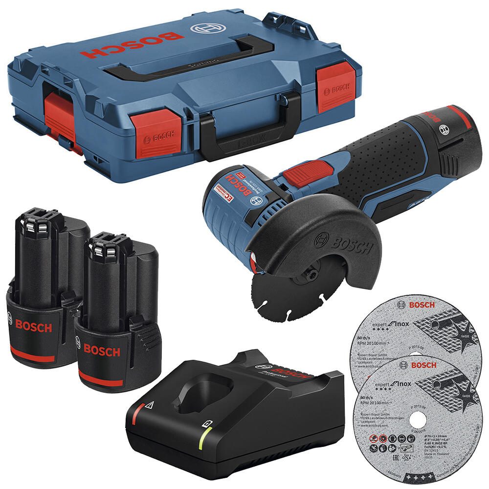 BOSCH Professional Akku-Winkelschleifer-Set 06019F200B