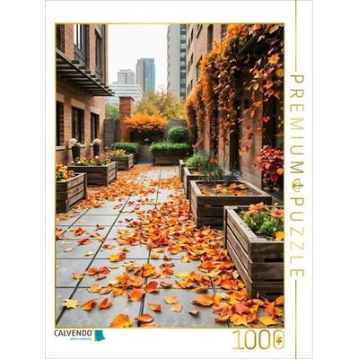 CALVENDO Puzzle Goldener Gartenmoment im Oktober | 1000 Teile Lege-Größe 64x48cm Foto-Puzzle für glückliche Stunden