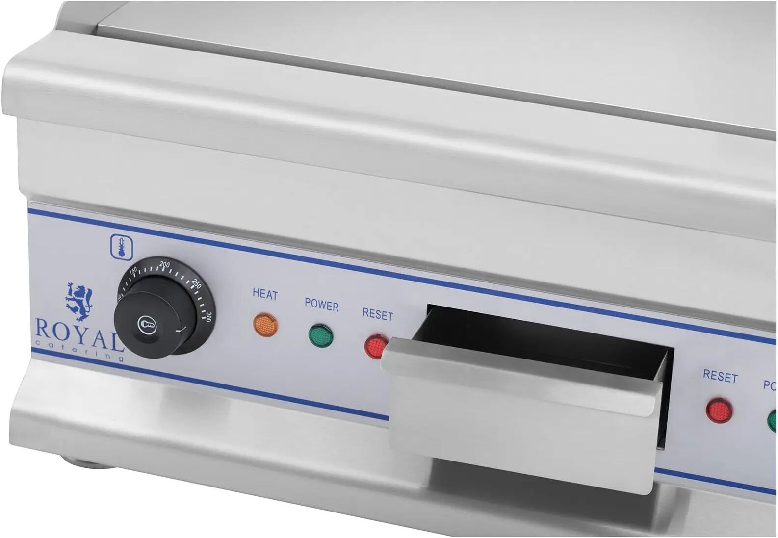 Royal Catering Doppel Elektro Grillplatte - 60 cm - glatt - 2 x 3.200 W RCG 60