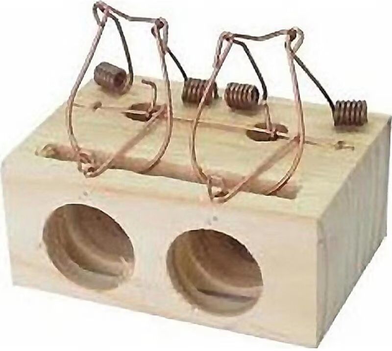 Trampa Para Roedores De Madera Sauvic Doble Entrada Beige Talla Única Unisex